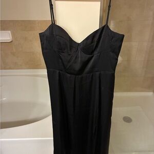 Wilfred Black Satin Dress